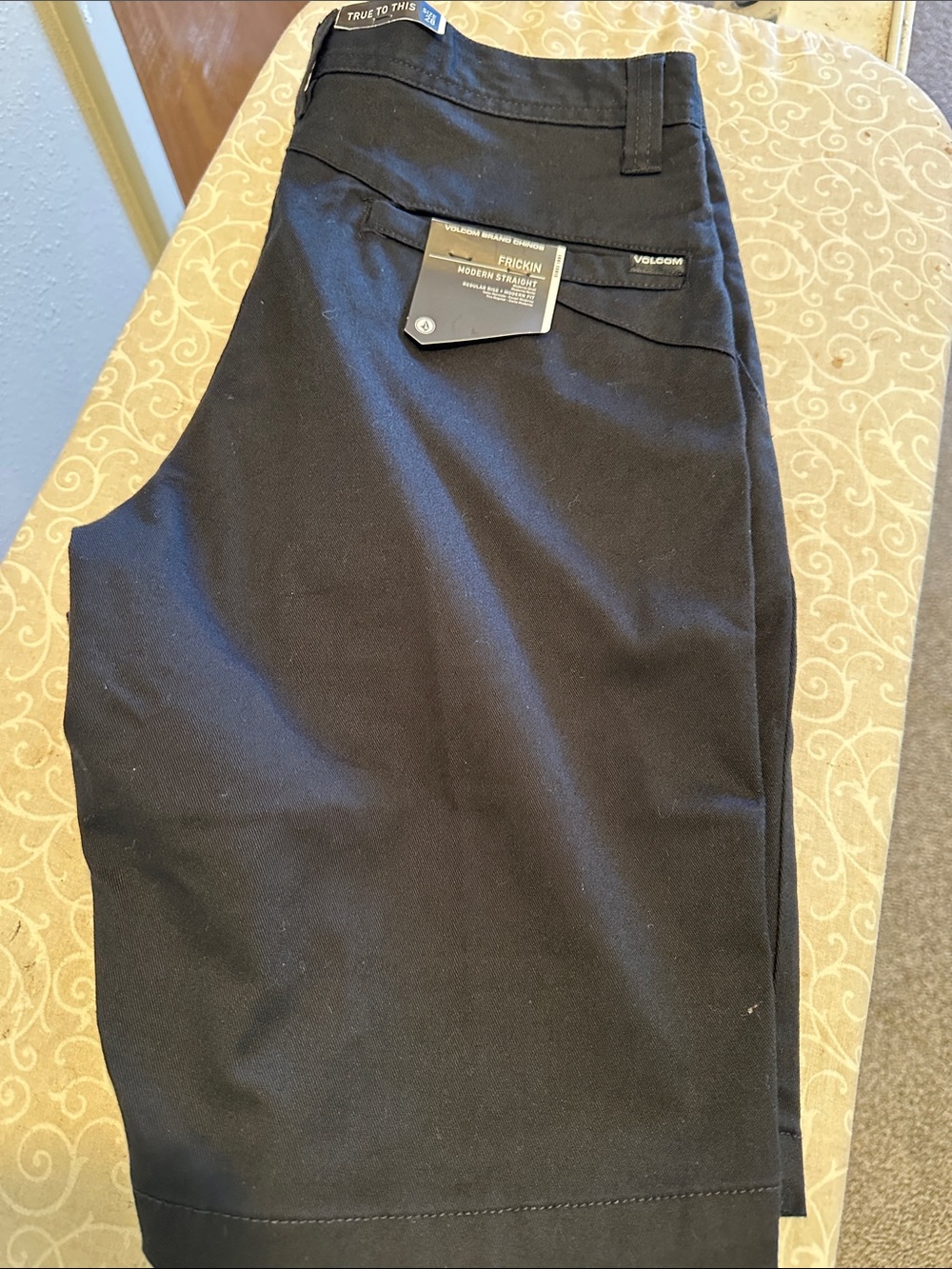 Volcom Black Men's Casual Shorts with Subtle Logo